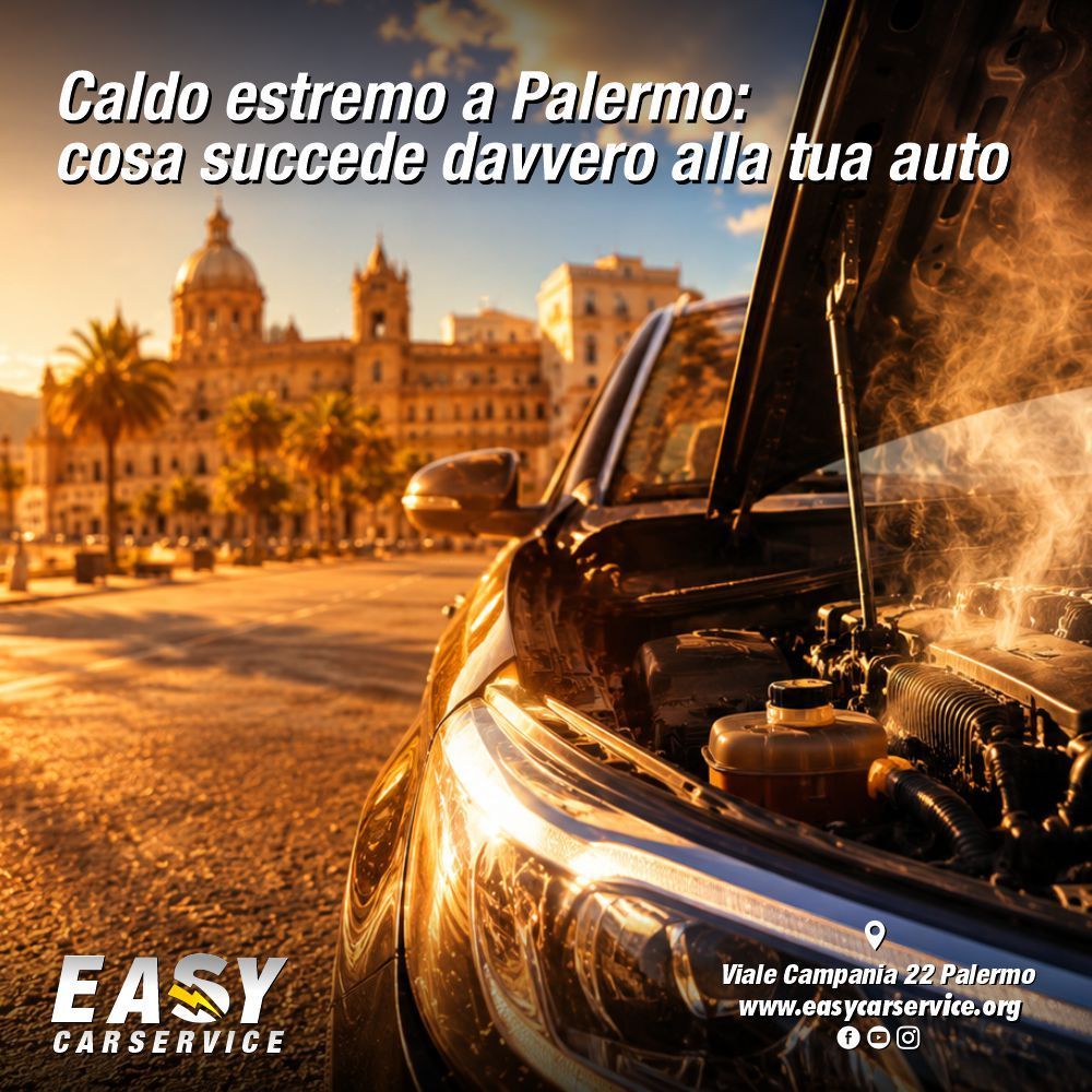 Caldo estremo a Palermo: cosa succede davvero alla tua auto quando si sfiorano i 50 gradi e come evitare danni da migliaia di euro